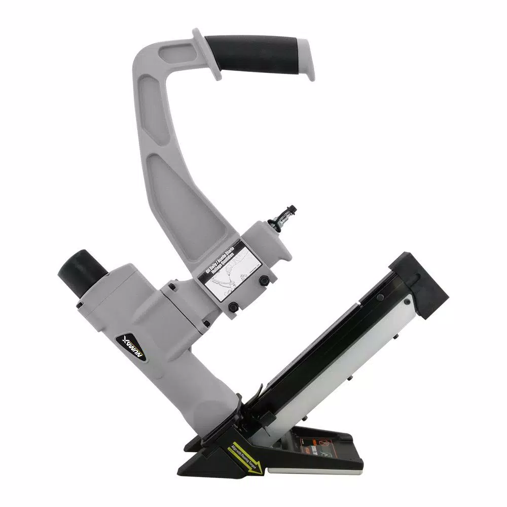 NuMax 3-in-1 Pneumatic Flooring Nailer and 15.5-Gauge Stapler, 16-Gauge T-Cleats & L-Cleats