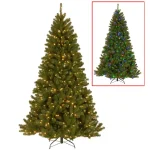 National Tree Company 7.5 ft. North Valley Spruce Artificial Christmas Tree with Dual Color LED Lights thumbnail 1