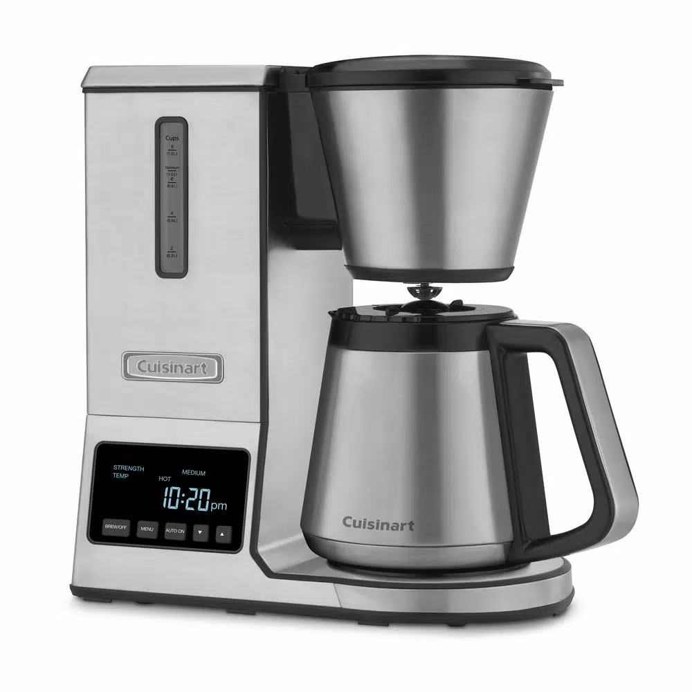 Cuisinart PurePrecision 8-Cup Programmable Silver Drip Coffee Maker with Thermal Carafe
