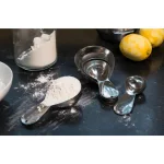 RSVP International Endurance 5-Piece Stainless Steel Measuring Cup Set, Heavy-Duty Teardrop Design thumbnail 2