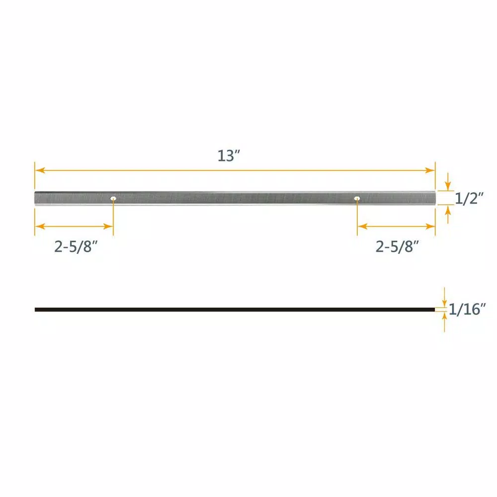 POWERTEC 13 in. HSS Replacement Planer Blades for Ryobi AP1300 - 2 Sets (4 Knives)