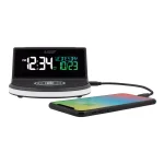 La Crosse Technology Wireless Charging Digital Alarm Clock with 7-Color Glowing Base thumbnail 7