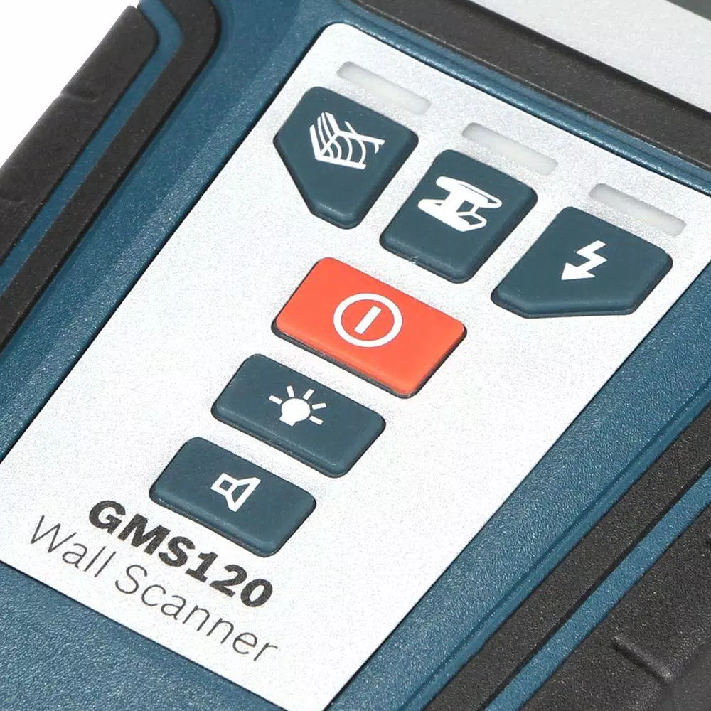 Bosch GMS120 Digital Wall Scanner for Wood, Metal, and AC Wiring Detection