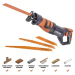 Evolution Power Tools Evolution R230RCP 7 Amp Corded Reciprocating Saw with 4 Blades thumbnail 2