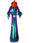 Gemmy 12 ft. Halloween Airblown Projection Inflatable Fire and Ice Jack O Reaper thumbnail 1