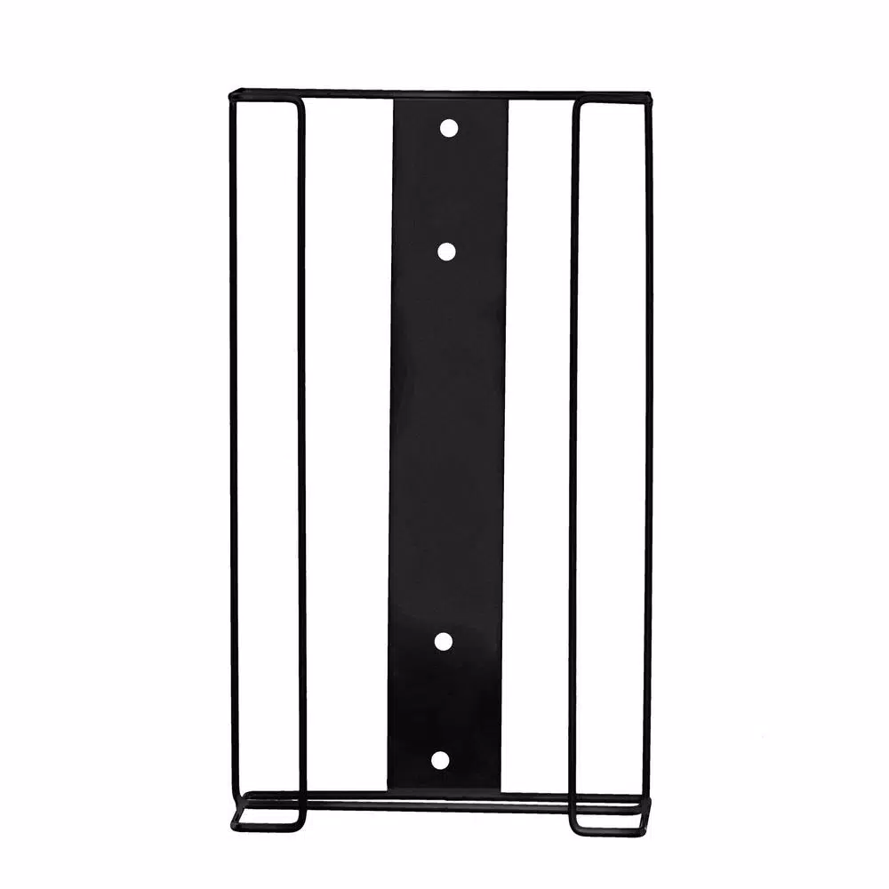 Alpine Industries Quad Capacity Wire Wall Mount Glove Box Dispenser, Black