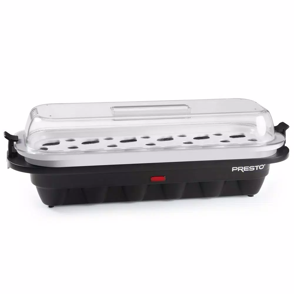 Presto 12-Egg Easy Store Electric Egg Cooker with Poaching Tray, Black