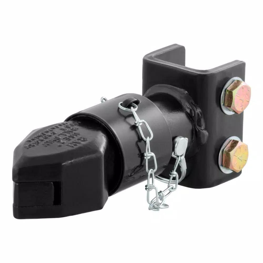 CURT 2" Channel-Mount Coupler with Sleeve-Lock, 7,000 lbs. Capacity, Black