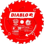 Diablo 6 in. x 20-Tooth Saw Boss Framing Saw Blade, TiCo Carbide thumbnail 1