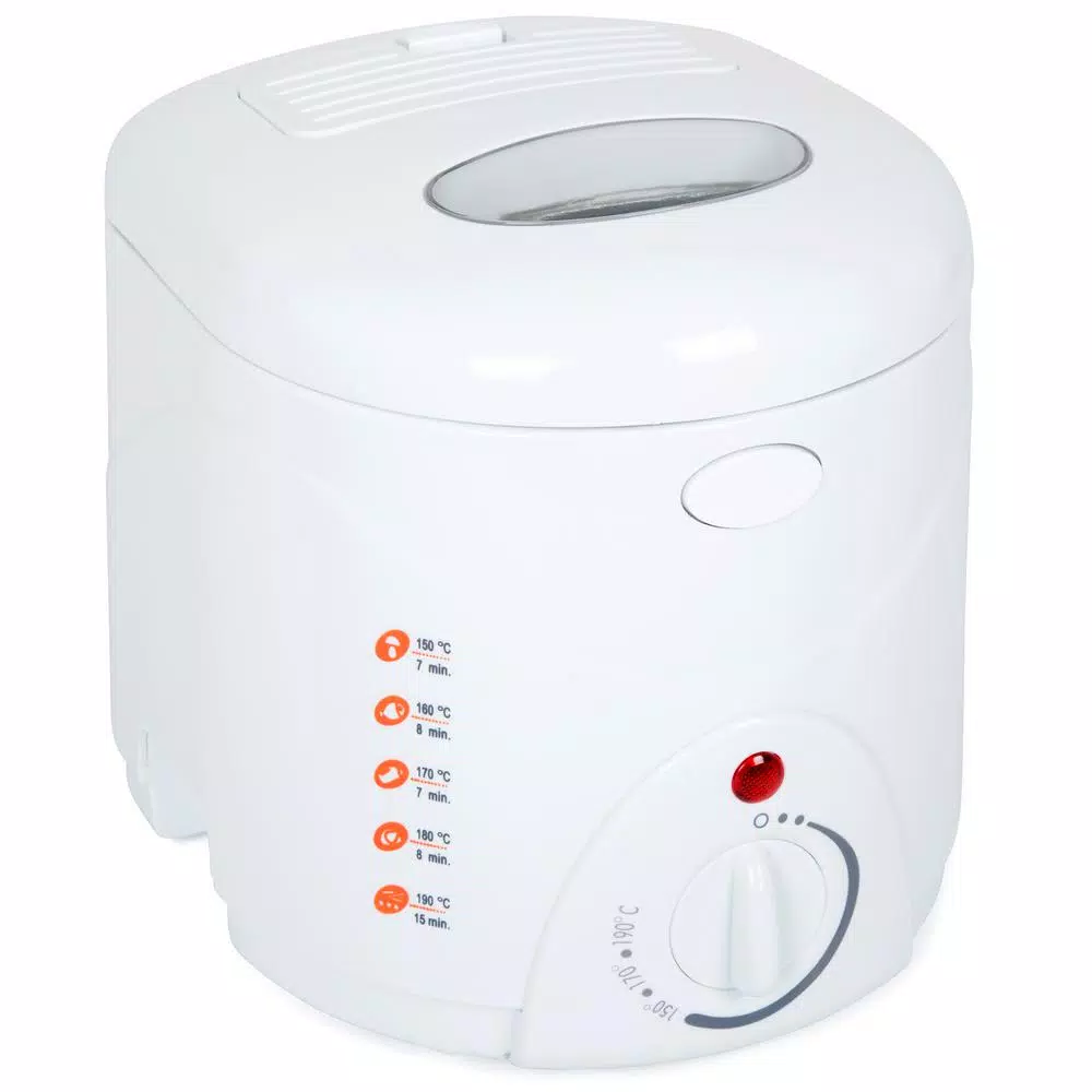 Trademark Classic Cuisine 1 L Cool Touch Deep Fryer, White