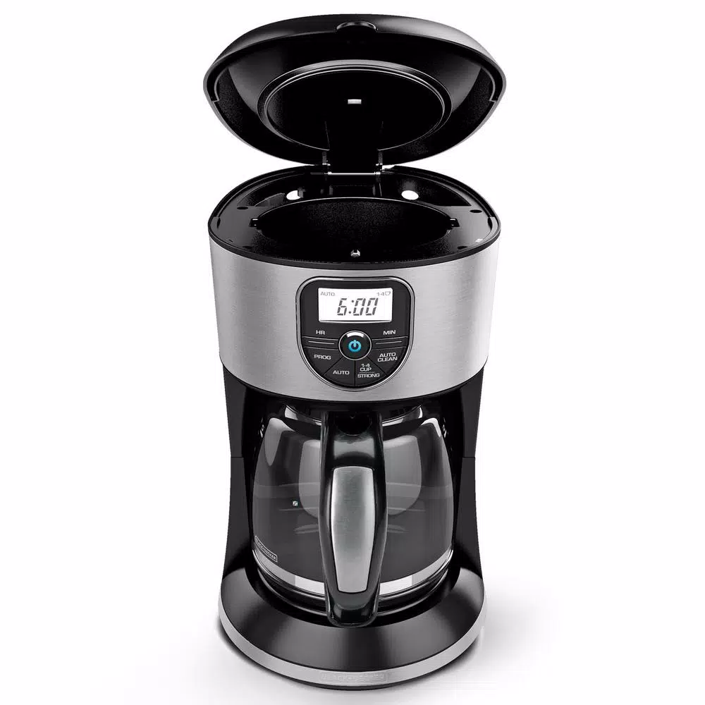 BLACK+DECKER 12-Cup Programmable Drip Coffeemaker, Stainless Steel