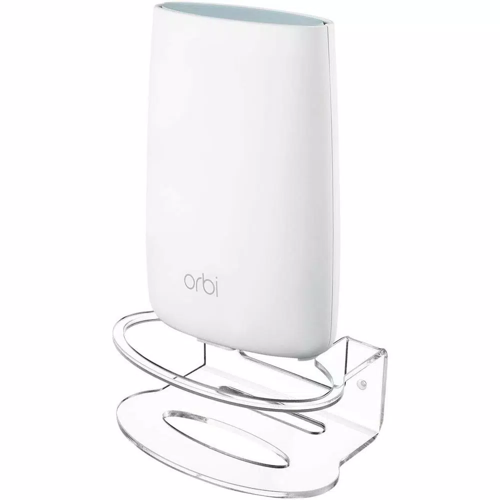 Wasserstein Wall Mount for NETGEAR Orbi Mesh Wi-Fi System, Durable Metal Bracket (1-Pack)