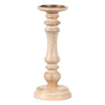 Unbranded Natural Wood Rustic Candle Holder Set of 5, Southwestern Style Candlesticks thumbnail 5