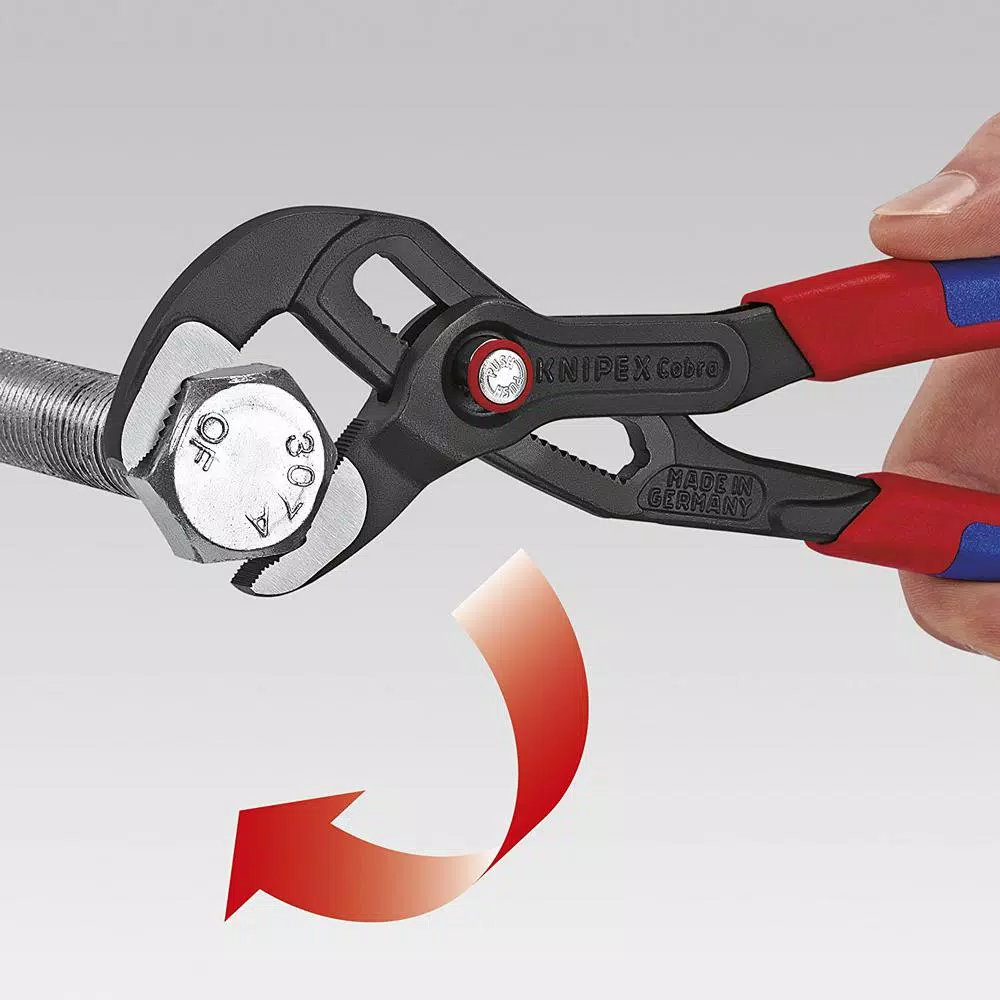 Knipex Cobra Series 10 in. QuickSet Water Pump Pliers with Multi-Component Comfort Grip