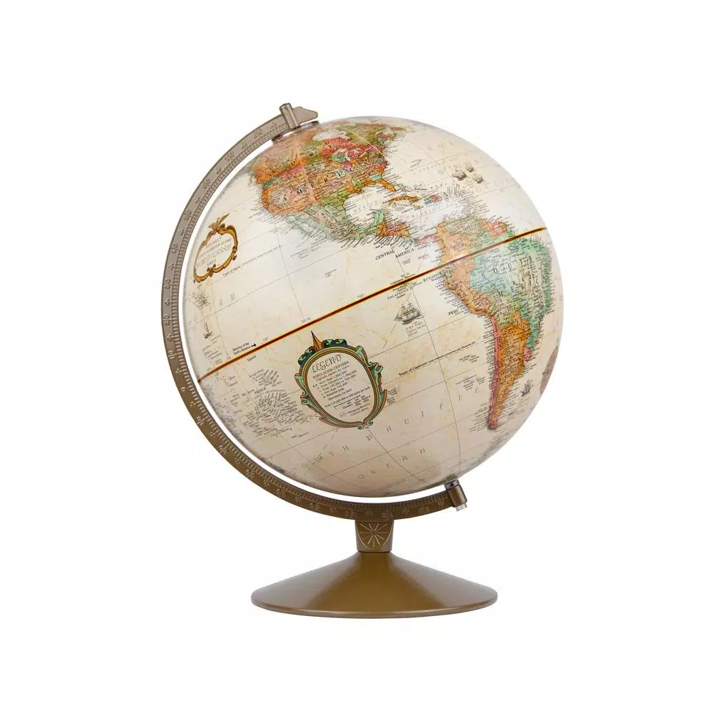 Replogle Franklin 12 in. Political Desk Globe with Metal Base