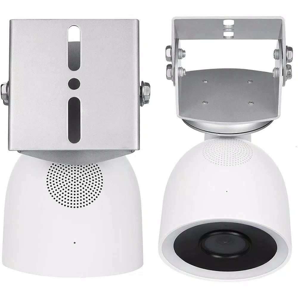 Wasserstein Adjustable Metal Mount for Google Nest Cam IQ Outdoor, Silver