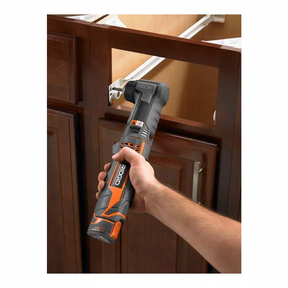 RIDGID JobMax 3/8 in. 12V Cordless Right Angle Drill/Driver Head (Tool Only)