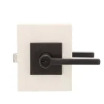 Kwikset Halifax Square Entry Door Lever, Venetian Bronze, SmartKey Security thumbnail 2