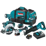 Makita 18V LXT Lithium-Ion Cordless 6-Piece Combo Kit with (2) 3.0Ah Batteries and Rapid Charger thumbnail 1