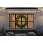 Home Accents Holiday 60 in. Jackson Noble Fir Artificial Wreath with 300 Warm White LED Micro Dot Lights thumbnail 2