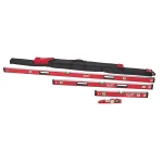 Milwaukee REDSTICK Magnetic Box and Torpedo Level Set with 48 in. Storage Bag thumbnail 1
