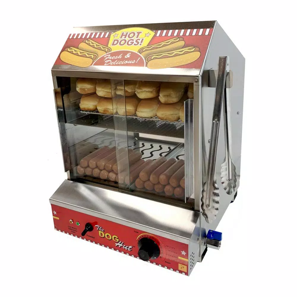 Paragon Dog Hut 200 L Stainless Steel Hot Dog Steamer with Temperature Control