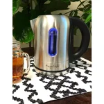 MegaChef 1.7 L Stainless Steel Electric Tea Kettle with 5 Preset Temperatures thumbnail 1