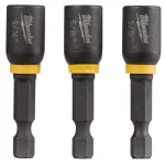 Milwaukee SHOCKWAVE 5/16 in. x 1-7/8 in. Black Oxide Impact Duty Magnetic Nut Drivers, 3-Pack thumbnail 1