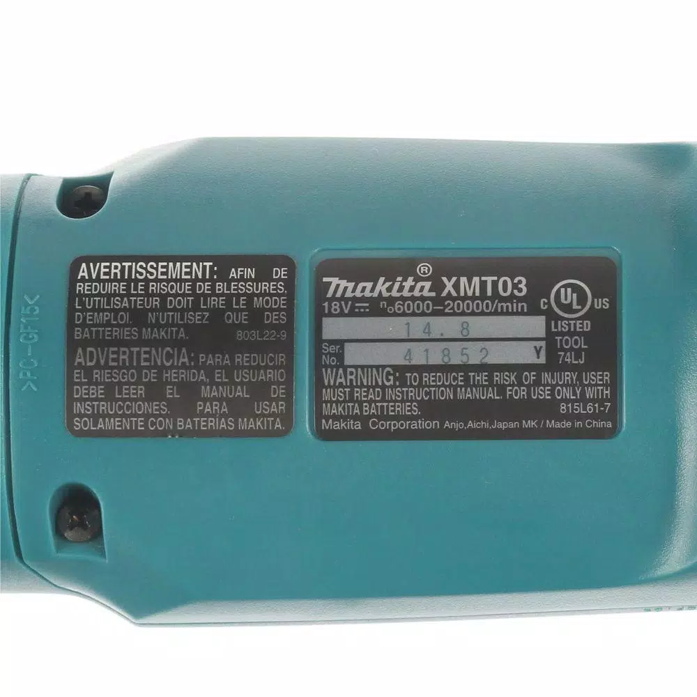 Makita 18V LXT Cordless Variable Speed Oscillating Multi-Tool (Tool-Only)