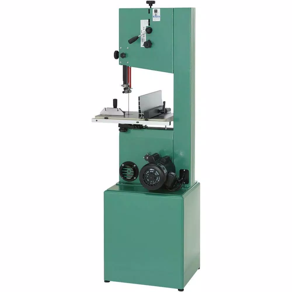 Grizzly Industrial 14-in. Industrial 2 HP Deluxe Vertical Bandsaw with Cast Iron Wheels and Stand
