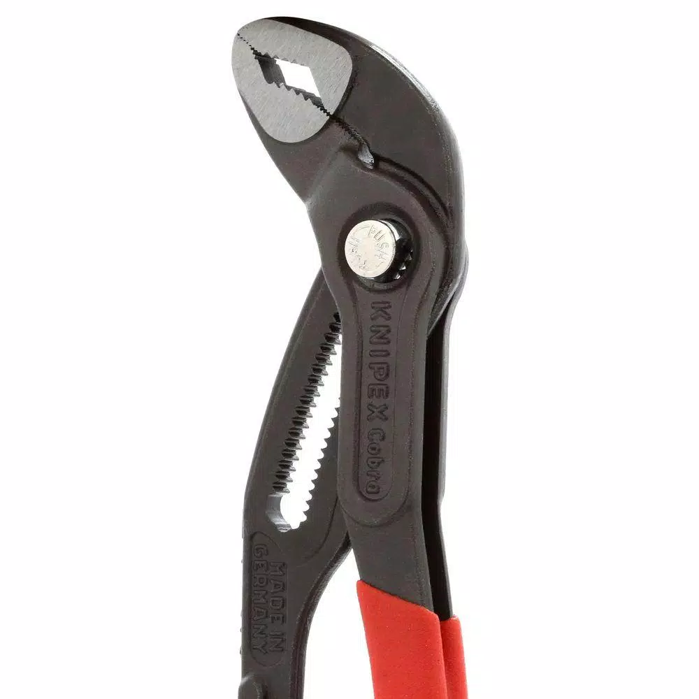 Knipex 10 in. Cobra Pliers, Heavy Duty Forged Steel Water Pump Pliers with 61 HRC Teeth