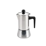 BonJour Coffee & Tea 4-Cup Stainless Steel Stovetop Espresso Maker thumbnail 1