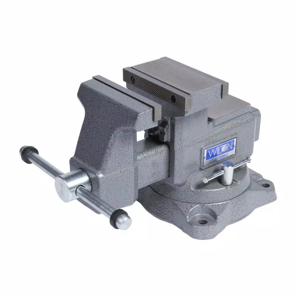 Wilton 4550R Reversible Bench Vise, 5.5 in. Jaw Width with 360° Swivel Base