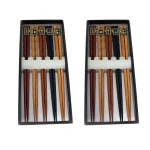 BergHOFF 10 Pairs Multi-Colored Bamboo Wooden Chopsticks with Storage Box thumbnail 1