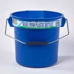 TAFCO PRODUCTS Tafco 3.5 Gal. Blue Round Utility ECO Bucket, 14 Qt. Heavy-Duty Commercial Grade Made from 100% Recycled Water Bottles thumbnail 1