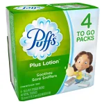 Puffs Plus Lotion 2-Ply Facial Tissue, 10-Count Box (4-Pack, 24 Case) thumbnail 2