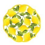 Sugar Plum Party SugarPlum Lemons 16-Piece Paper Dinner Plate Set, 10.25 inch Round thumbnail 1