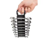 TEKTON 8-Tool Store-and-Go Stubby Wrench Keeper, Low Profile Toolbox Organizer, Black thumbnail 9