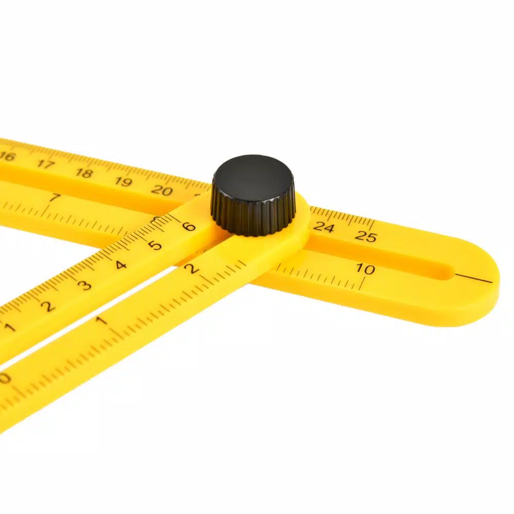 POWERTEC Universal Angle Template Tool, 10 in. Multi-Angle Ruler for Precise Measuring and Tracing