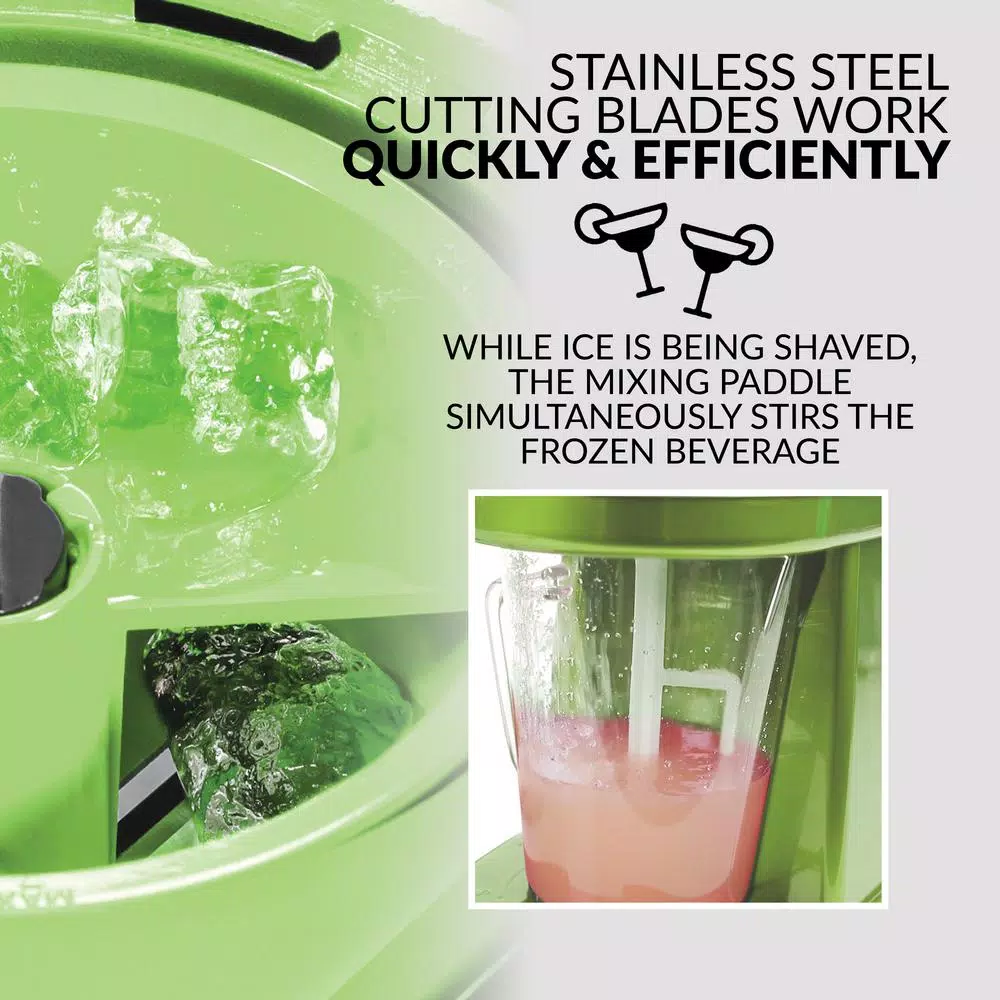 Taco Tuesday 40 oz. Frozen Beverage Station, Lime Green Ice Crusher & Slush Maker