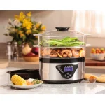 Hamilton Beach 22-Cup Digital Food Steamer and Rice Cooker, 5.5 Qt, Black thumbnail 8