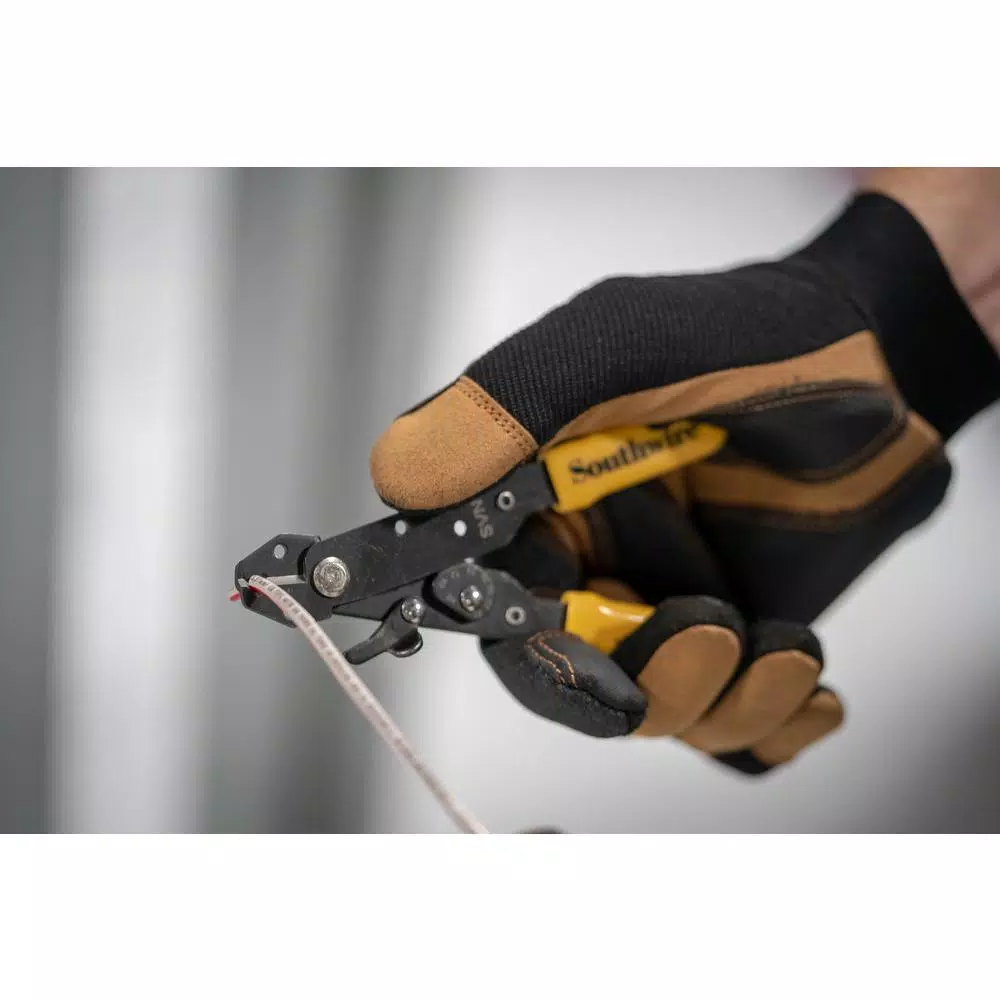 Southwire V-Notch Wire Stripper and Cutter, Multi-Position AWG Dial, 10-26 AWG