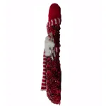 Fraser Hill Farm 25 in. Artificial Snowman Christmas Wreath with Red Hat and Striped Scarf thumbnail 3