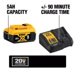 DEWALT DCS371B 20V MAX Cordless Band Saw Kit with 5.0 Ah Battery and Charger thumbnail 4