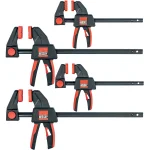 BESSEY Trigger Clamp Set, 4-Piece (Includes EHKM06 and EHKL12) thumbnail 2