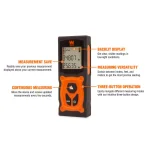 WEN 120-Foot Digital Laser Distance Measure with Backlit LED Screen thumbnail 2