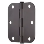 Everbilt 3-1/2 in. x 5/8 in. Radius Oil-Rubbed Bronze Smooth Action Steel Door Hinge thumbnail 2