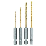 RYOBI SpeedLoad+ Titanium 4-Piece Hex Shank Pilot Drill Bit Set thumbnail 1