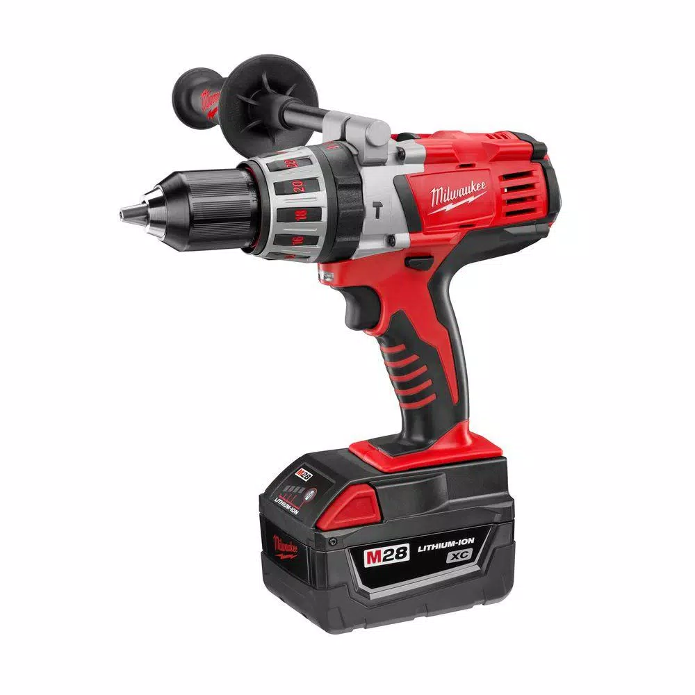 Milwaukee M28 28V Lithium-Ion Cordless 4-Tool Combo Kit with (2) 3.0Ah Batteries, Charger, and Tool Bag
