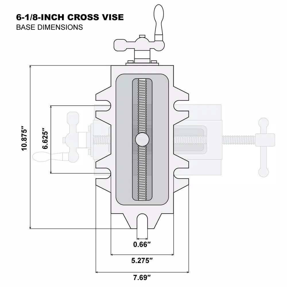 WEN 6-1/8 in. Compound Cross Slide Benchtop Vise, Heavy Duty Cast Iron